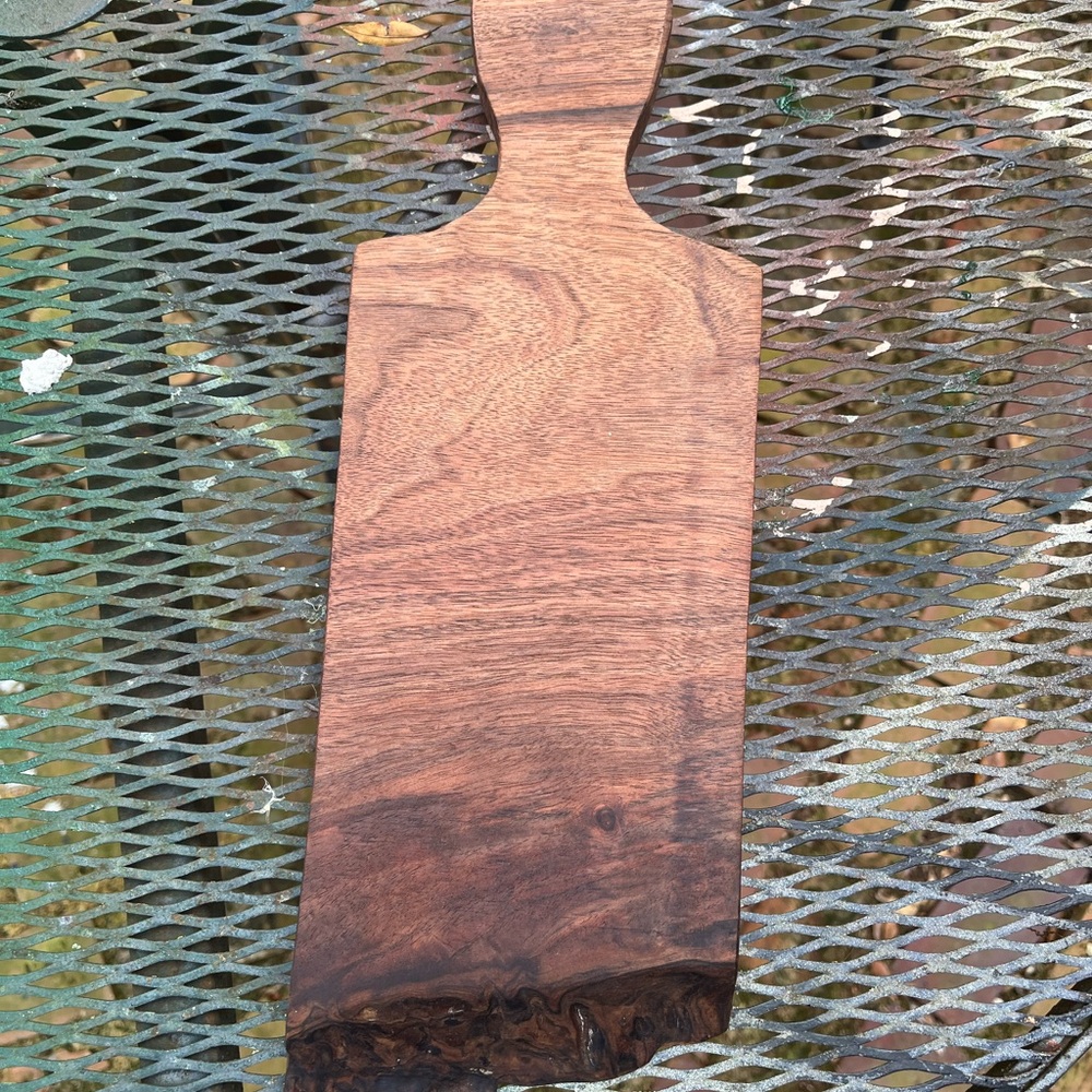 Hand Crafted Walnut Serving/Wooden Cutting Board with Live Edge